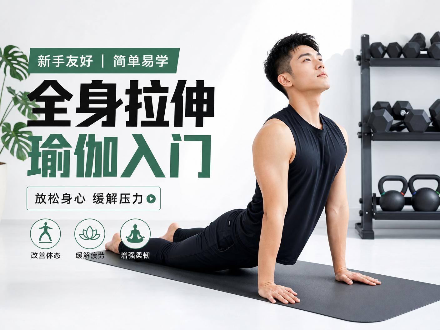 国产-【国产】全身拉伸瑜伽入门传媒教程，放松身心缓解压力